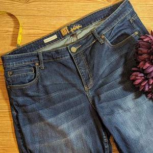 Kut From the Kloth Farrah Distressed Baby Bootcut Jeans